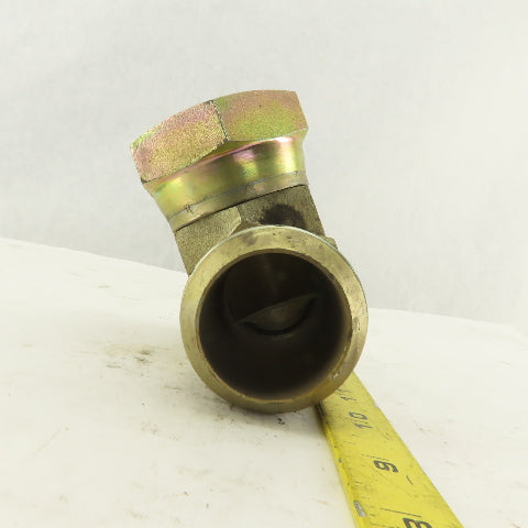 Brennan 2-1/2-12 (-32) Female Swivel JIC x 2-1/2-12 Male JIC Adapter 90° Elbow