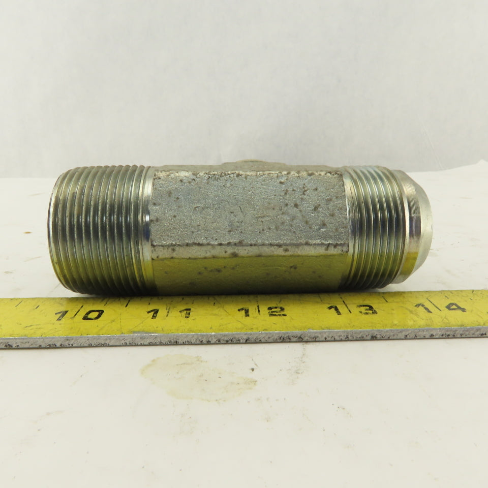 1-1/4-11 Male X 1-5/8-12 JIC Male Run Tee Hydraulic Fitting