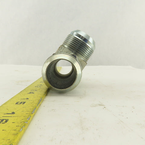 1-1/4-11 Male X 1-5/8-12 JIC Male Run Tee Hydraulic Fitting