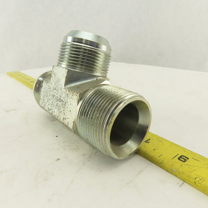 1-1/4-11 Male X 1-5/8-12 JIC Male Run Tee Hydraulic Fitting