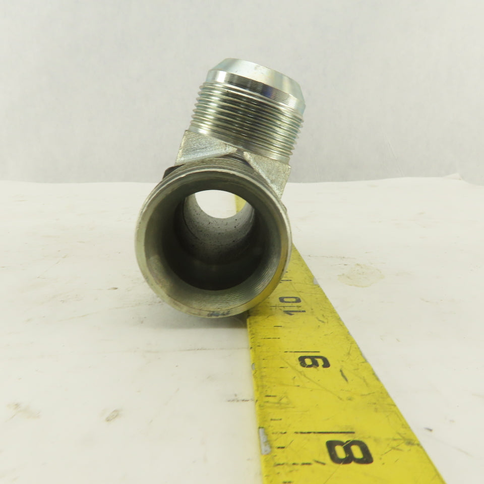 1-1/4-11 Male X 1-5/8-12 JIC Male Run Tee Hydraulic Fitting