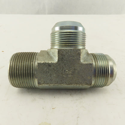 1-1/4-11 Male X 1-5/8-12 JIC Male Run Tee Hydraulic Fitting