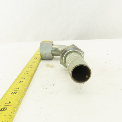 Gates 7347 3255 1-7/16 Female Flat Face Swivel 1" Hose Barb 90° Elbow