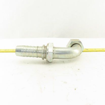 Gates 7347 3255 1-7/16 Female Flat Face Swivel 1" Hose Barb 90° Elbow
