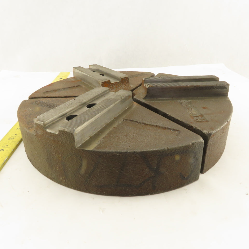 Cast Iron Serrated 10" Round Lathe Chuck Jaws 3pc Set