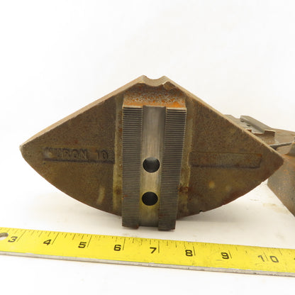Cast Iron Serrated 10" Round Lathe Chuck Jaws 3pc Set