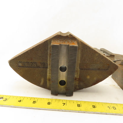 Cast Iron Serrated 10" Round Lathe Chuck Jaws 3pc Set