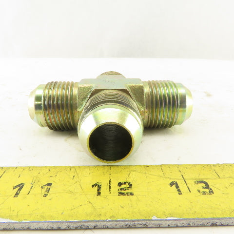 12MJ 1-1/16-12 (-12) JIC Flare Cross 4 Way Male Hydraulic Fitting