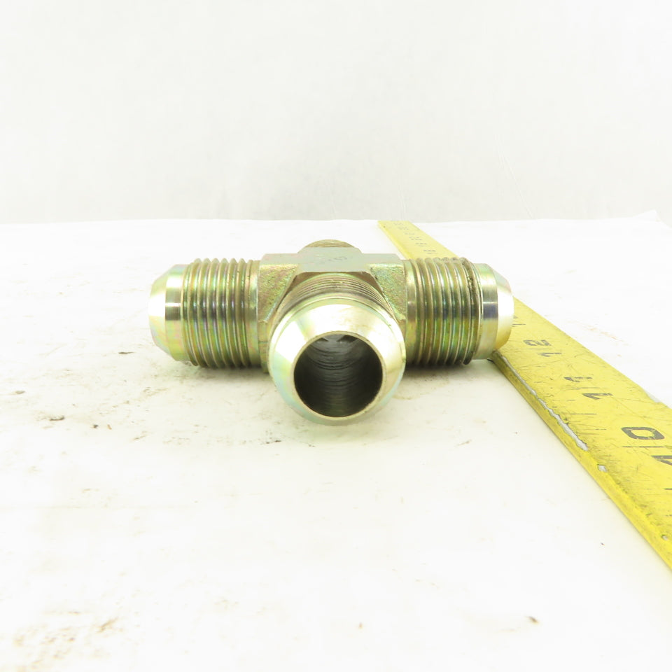 12MJ 1-1/16-12 (-12) JIC Flare Cross 4 Way Male Hydraulic Fitting