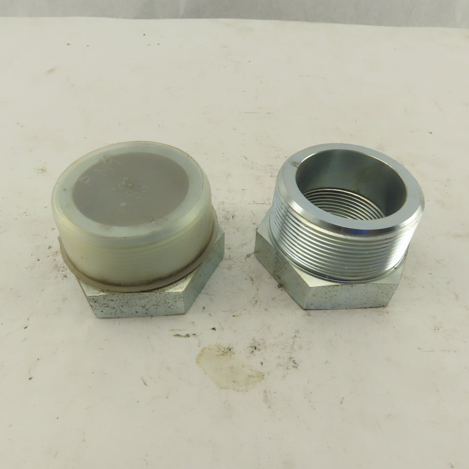 Brennan 2" x 1-1/2" Hydraulic Pipe Reducer Bushing Steel Lot Of 2