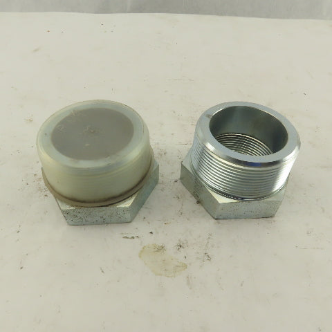 Brennan 2" x 1-1/2" Hydraulic Pipe Reducer Bushing Steel Lot Of 2