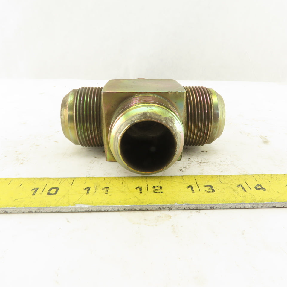 20MJ 1-5/8-12 (-20) Male JIC Hydraulic Union 4 Way Tee