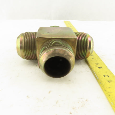20MJ 1-5/8-12 (-20) Male JIC Hydraulic Union 4 Way Tee