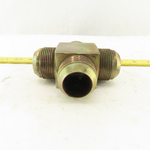 20MJ 1-5/8-12 (-20) Male JIC Hydraulic Union 4 Way Tee