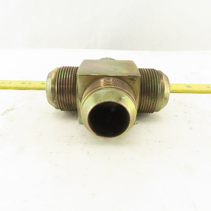20MJ 1-5/8-12 (-20) Male JIC Hydraulic Union 4 Way Tee