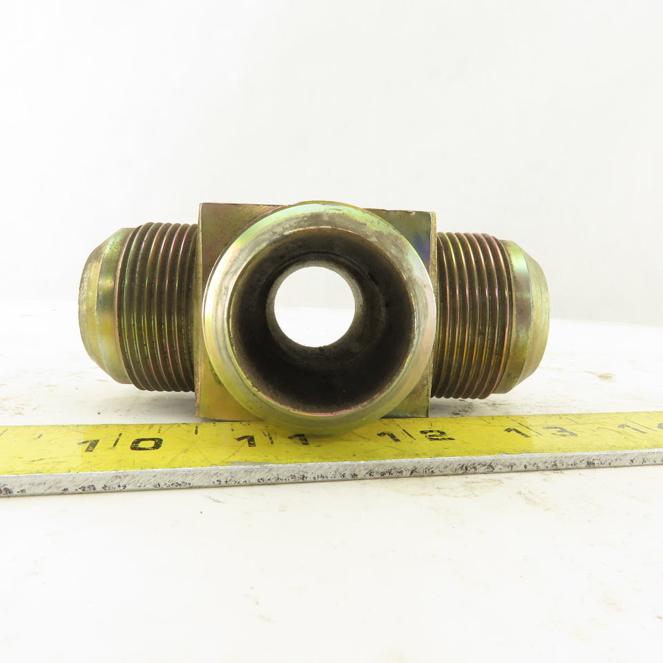 20MJ 1-5/8-12 (-20) Male JIC Hydraulic Union 4 Way Tee