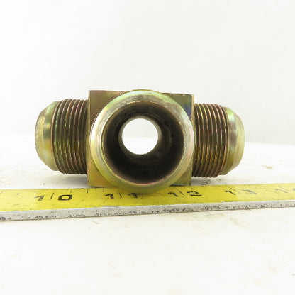 20MJ 1-5/8-12 (-20) Male JIC Hydraulic Union 4 Way Tee