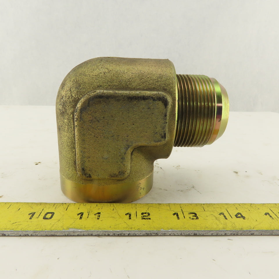 1-7/8-12 (-24) Male JIC Flare x 1-1/2" NPT Female 90° Elbow