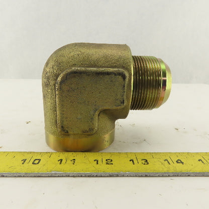 1-7/8-12 (-24) Male JIC Flare x 1-1/2" NPT Female 90° Elbow