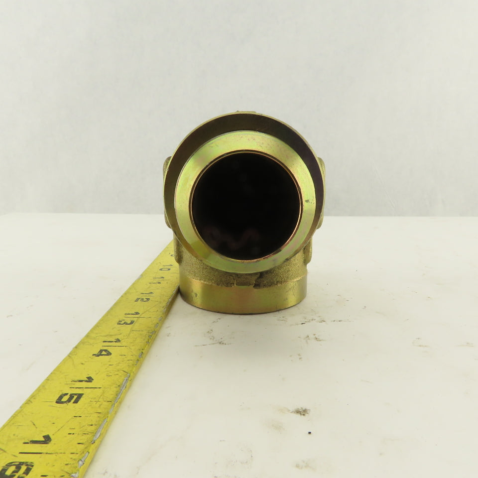 1-7/8-12 (-24) Male JIC Flare x 1-1/2" NPT Female 90° Elbow