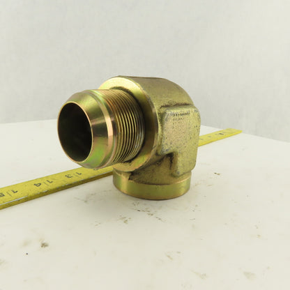 1-7/8-12 (-24) Male JIC Flare x 1-1/2" NPT Female 90° Elbow