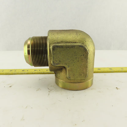 1-7/8-12 (-24) Male JIC Flare x 1-1/2" NPT Female 90° Elbow