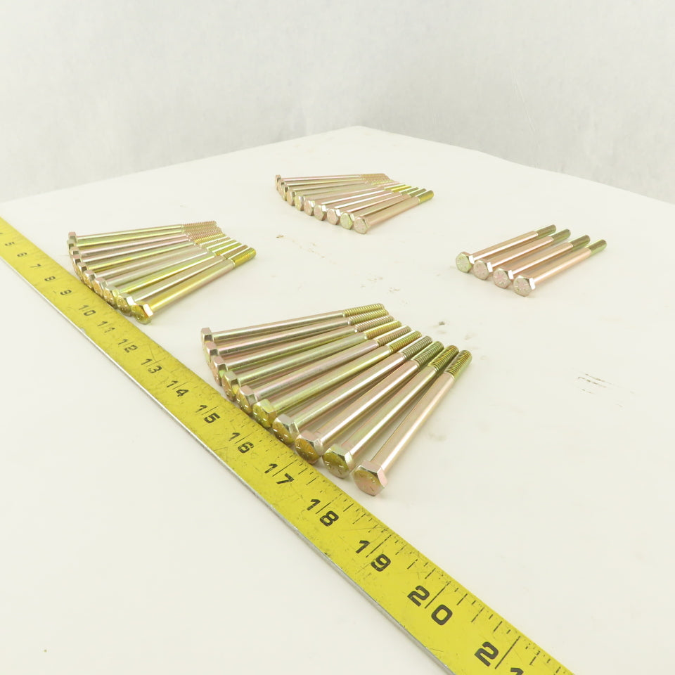 5/16-18 UNC, 4" Length Under Head Hex Head Cap Screw Lot of 34