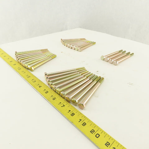 5/16-18 UNC, 4" Length Under Head Hex Head Cap Screw Lot of 34