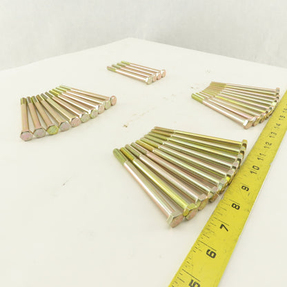 5/16-18 UNC, 4" Length Under Head Hex Head Cap Screw Lot of 34