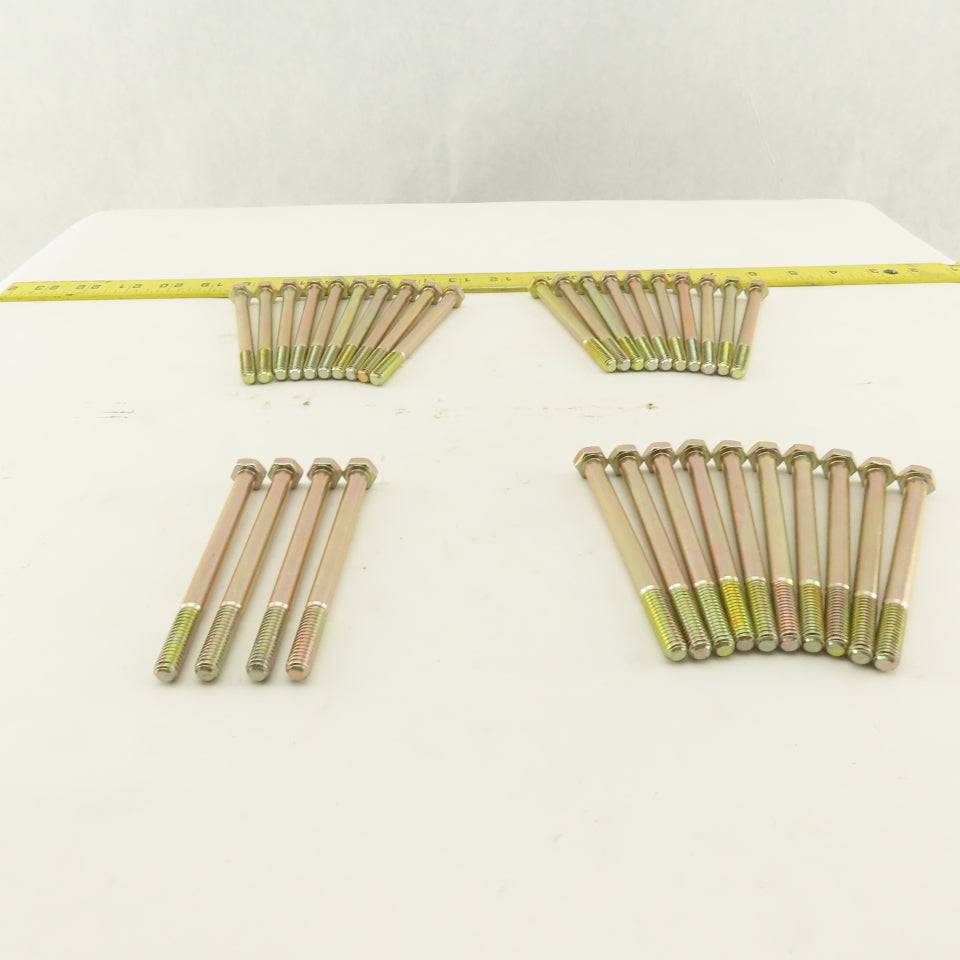 5/16-18 UNC, 4" Length Under Head Hex Head Cap Screw Lot of 34