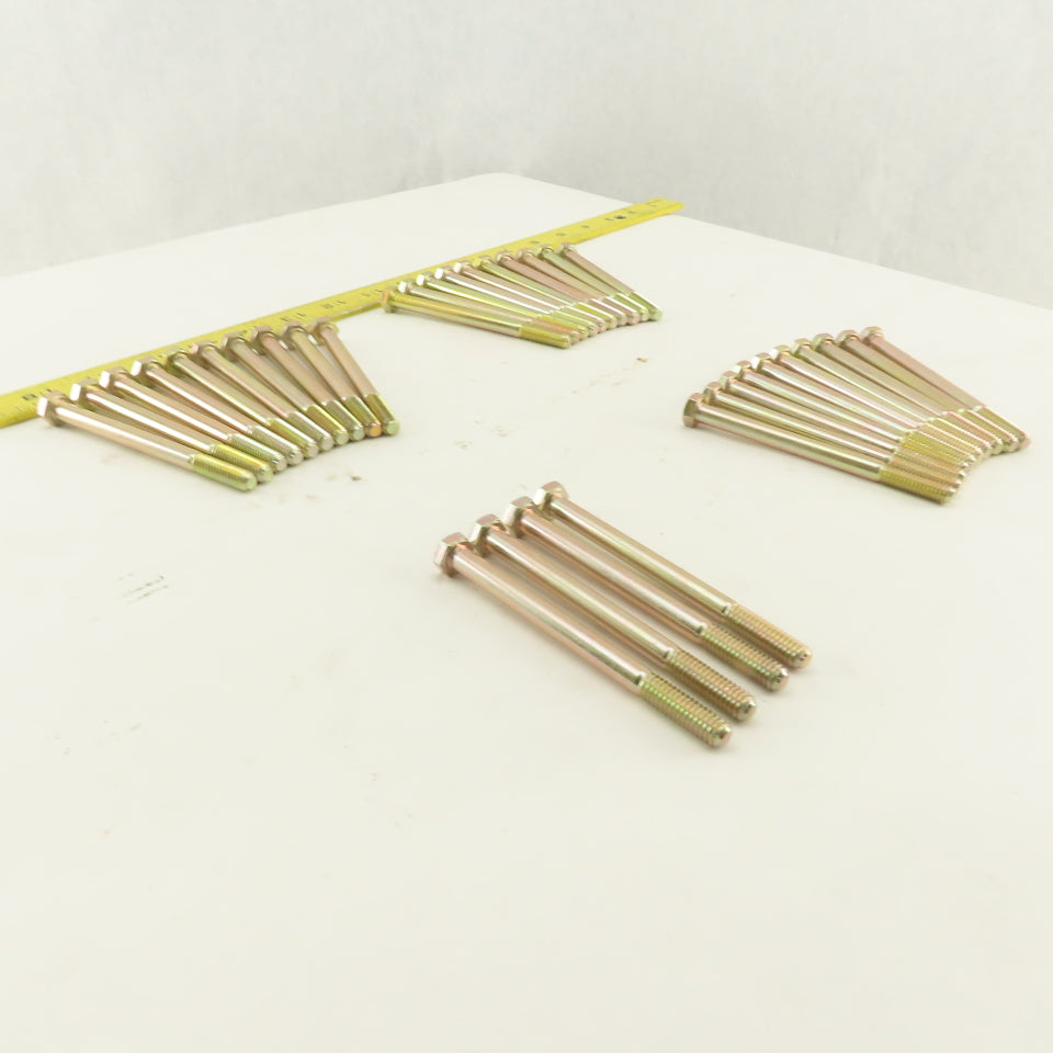 5/16-18 UNC, 4" Length Under Head Hex Head Cap Screw Lot of 34