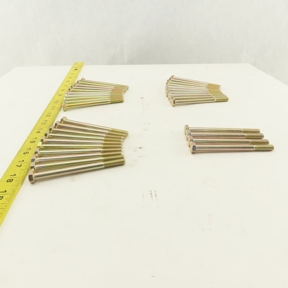5/16-18 UNC, 4" Length Under Head Hex Head Cap Screw Lot of 34