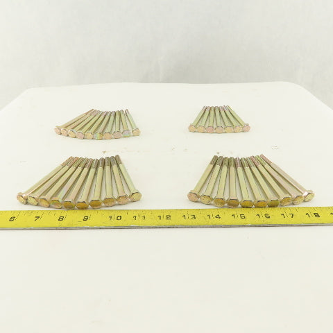 5/16-18 UNC, 3-1/2" Length Under Head Hex Head Cap Screw Lot of 37