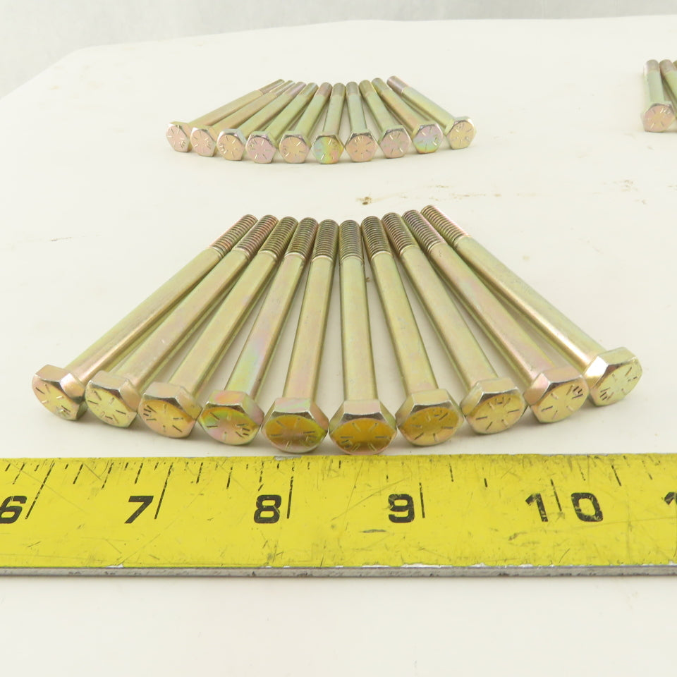 5/16-18 UNC, 3-1/2" Length Under Head Hex Head Cap Screw Lot of 37