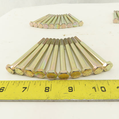 5/16-18 UNC, 3-1/2" Length Under Head Hex Head Cap Screw Lot of 37