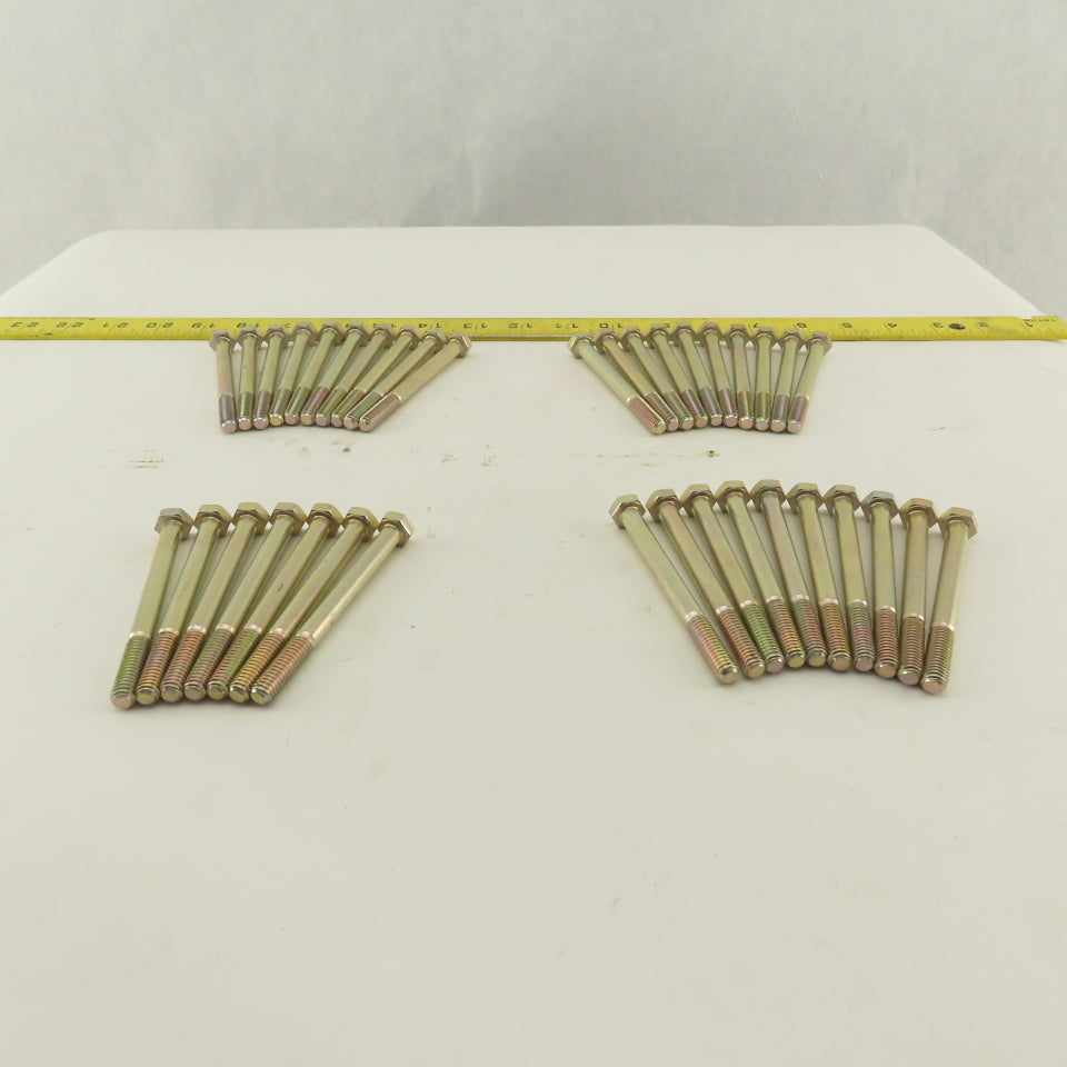 5/16-18 UNC, 3-1/2" Length Under Head Hex Head Cap Screw Lot of 37