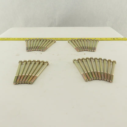 5/16-18 UNC, 3-1/2" Length Under Head Hex Head Cap Screw Lot of 37