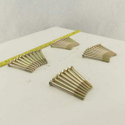 5/16-18 UNC, 3-1/2" Length Under Head Hex Head Cap Screw Lot of 37