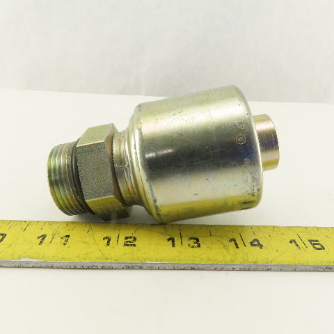 Gates G25120 1616 1-5/16-12 (-16)  O-Ring Boss Male x 1" Hose Mega Crimp Fitting