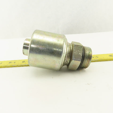 Gates G25120 1616 1-5/16-12 (-16)  O-Ring Boss Male x 1" Hose Mega Crimp Fitting