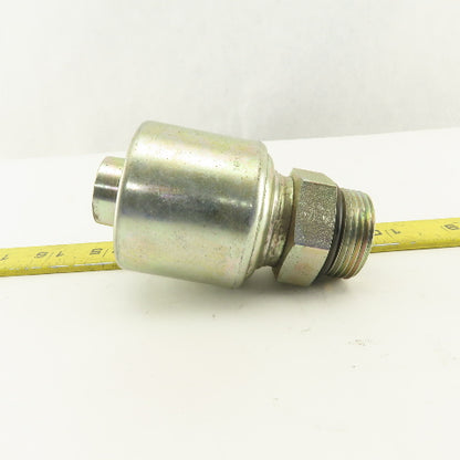 Gates G25120 1616 1-5/16-12 (-16)  O-Ring Boss Male x 1" Hose Mega Crimp Fitting
