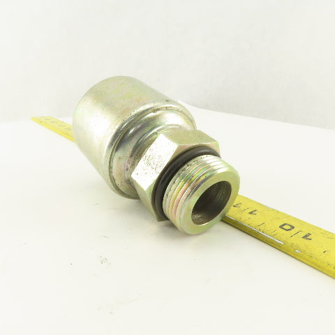 Gates G25120 1616 1-5/16-12 (-16)  O-Ring Boss Male x 1" Hose Mega Crimp Fitting