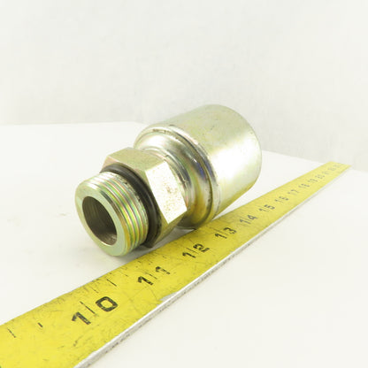 Gates G25120 1616 1-5/16-12 (-16)  O-Ring Boss Male x 1" Hose Mega Crimp Fitting
