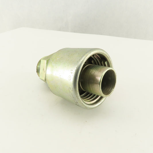 Gates G25120 1616 1-5/16-12 (-16)  O-Ring Boss Male x 1" Hose Mega Crimp Fitting