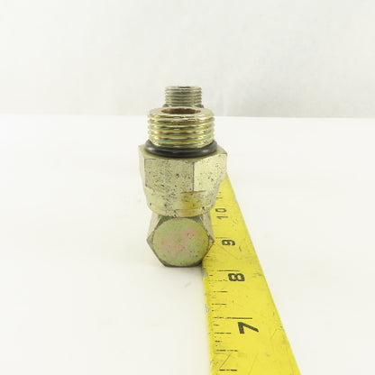 Gates 1-1/16-12 (-12) O-Ring Boss Swivel Male x 1/2 Hose Barb 90° Elbow Lot Of 2