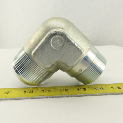2" NPT x 2-1/2-12 (-32) JIC Flare 90° Elbow