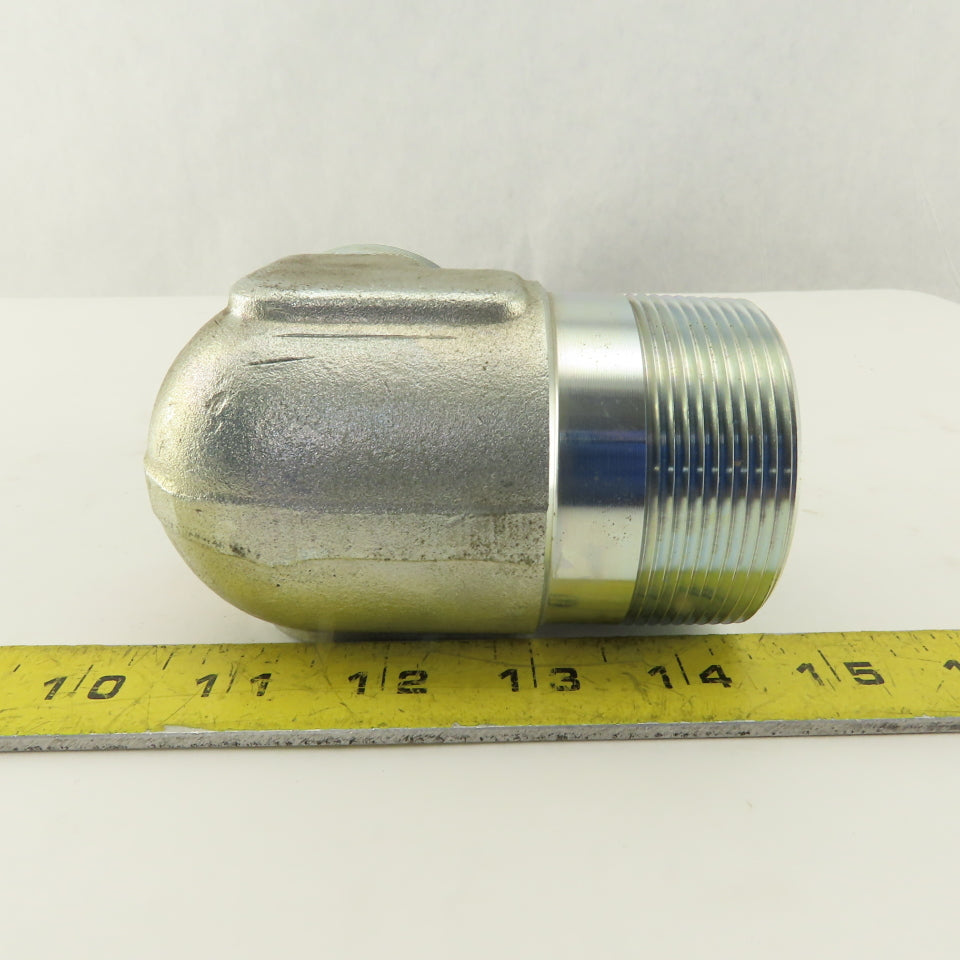 2" NPT x 2-1/2-12 (-32) JIC Flare 90° Elbow