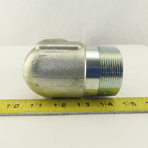 2" NPT x 2-1/2-12 (-32) JIC Flare 90° Elbow