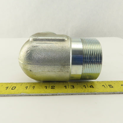2" NPT x 2-1/2-12 (-32) JIC Flare 90° Elbow