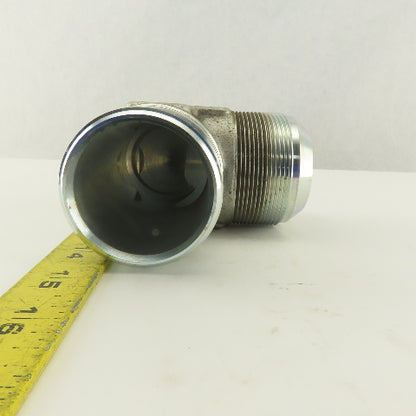 2" NPT x 2-1/2-12 (-32) JIC Flare 90° Elbow